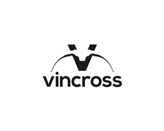 Vincross logo design