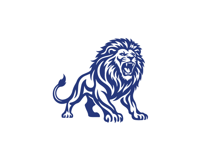 Strong Wild Pride Lion Logo