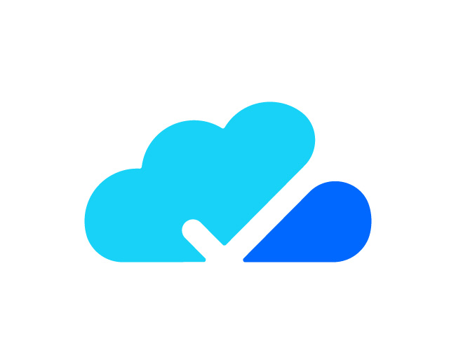 Cloud + Checkmark Logo