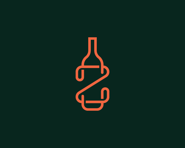 Modern Letter Z With Bottle Logo