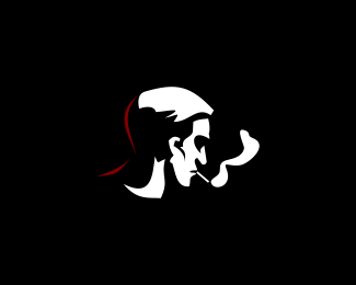 Smoking man logo