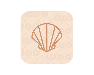 Elegant seashell logo