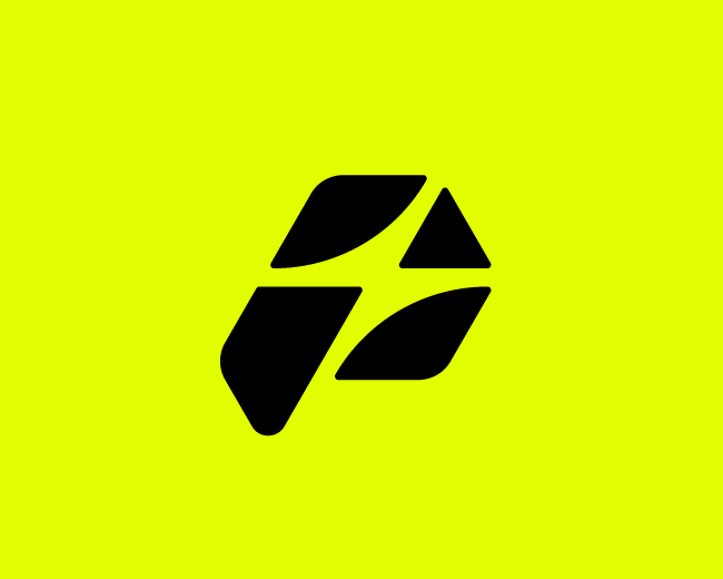 P with Lightning Bolt Logo For Sale