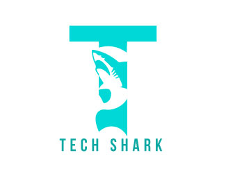 Tech Shark featuring a sleek shark design, symboli