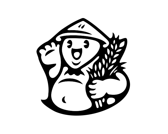 Rice Farmer Mascot Logo