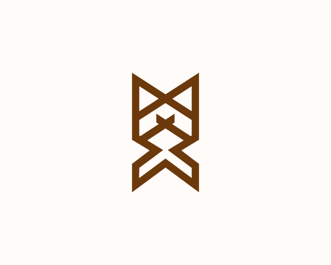 Abstract Fox Head Logo
