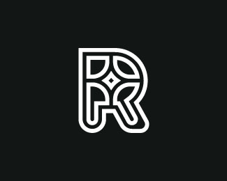 Letter R Star Logo