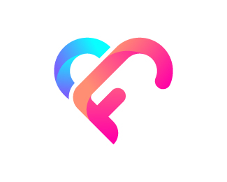 Fs love letter logo design
