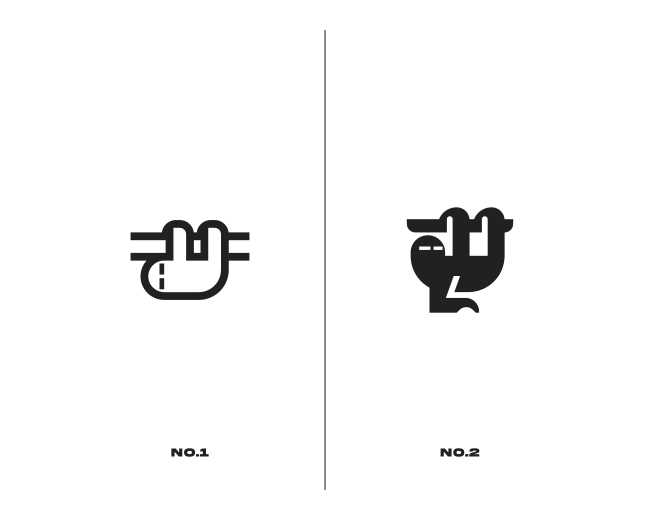 Sloth logomark designs
