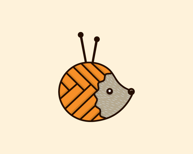 Knitting Hedgehog Logo