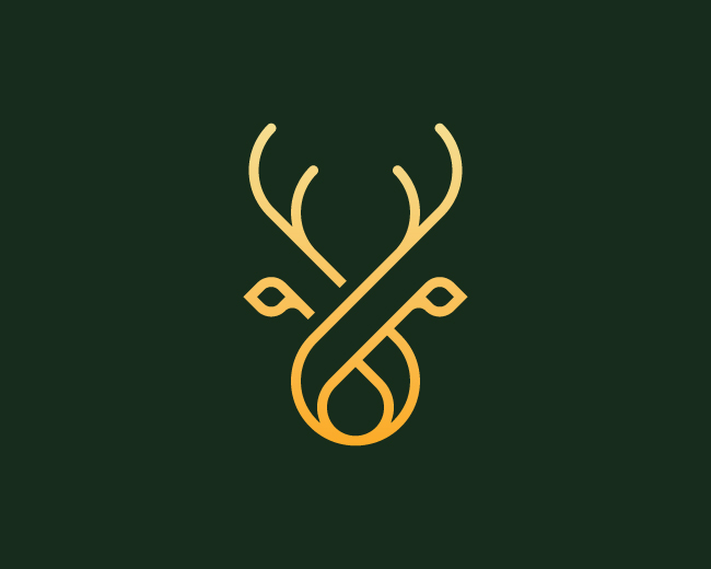 Elegant Stylish Deer Logo