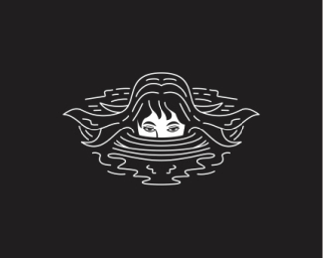 Outline Woman Swimming Logo