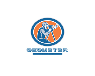 Geometer Land Surveyor and Mapmaker Logo