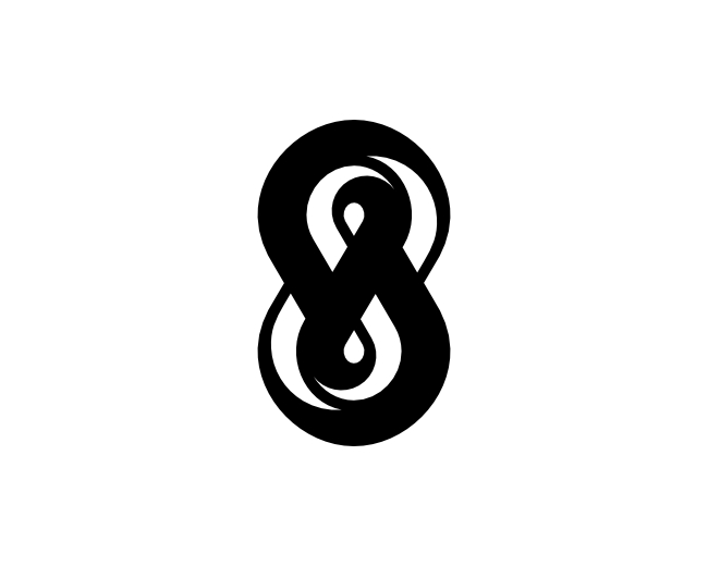 Number 8 Infinity Logo