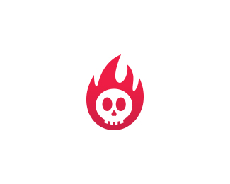 Fire Skull Logo