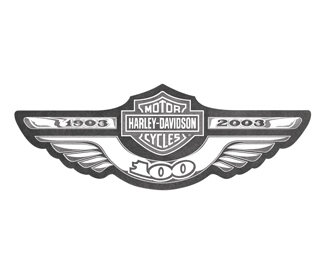 100 logo Harley-Davidson