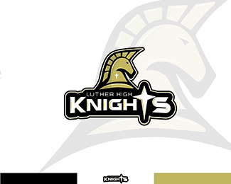 Knight Mascot Logo Chess Piece