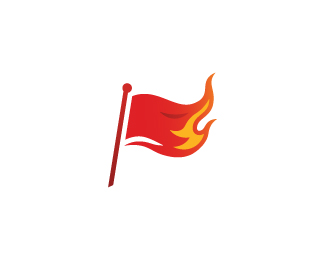 Fire flag logo