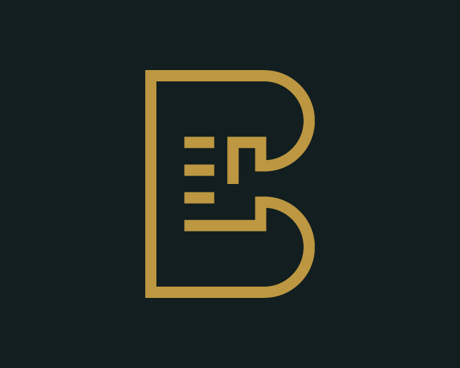 iconic strong monogram letter B fist logo