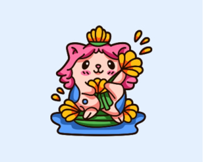 Water Flower Hamster Logo