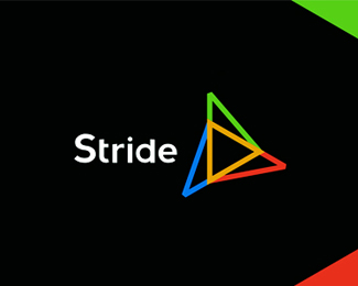 Stride, in-game advertising agency logo design