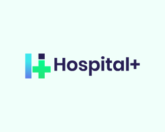 Hospital+ H logo design