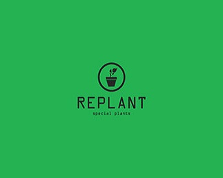 Replant Logo Design