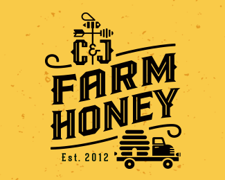 C-J Farms Honey Label