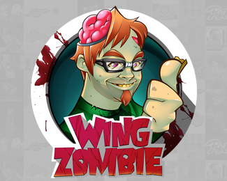 Wing Zombie Logo Design