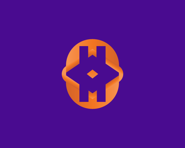 Abstract Letter H Tech Logo Design