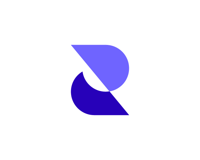 Modern Abstract R Logo Mark