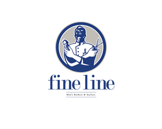 Fineline Men's Barbers and Stylists Logo