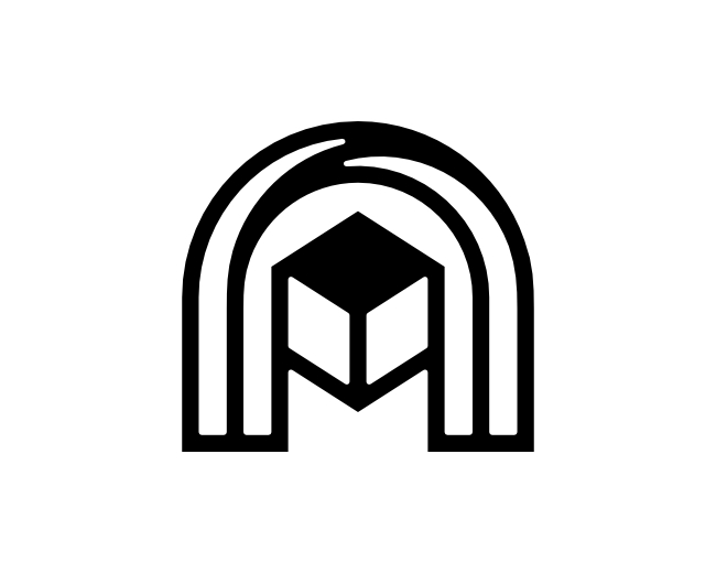 Letter A Cube Logo