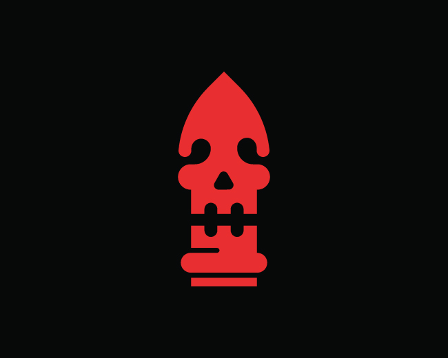 skull bullet logo