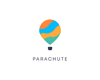 Colorful Balloon and Parachute Logo - Colorful Par