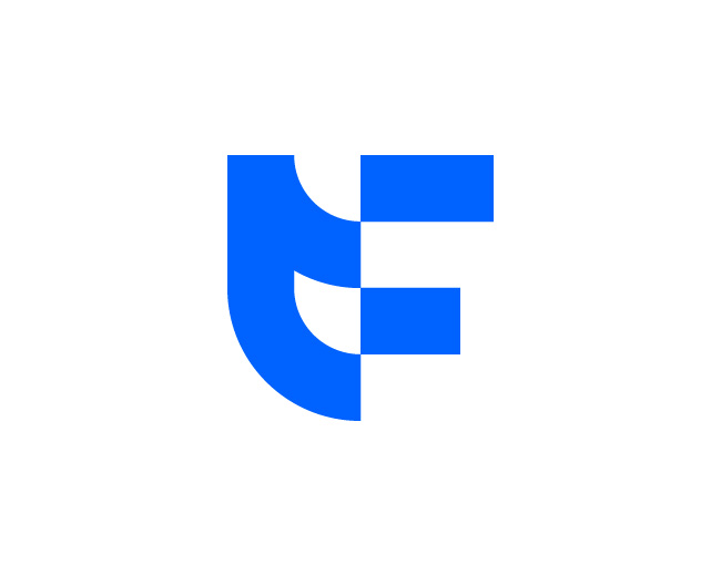 Minimal F Letter Logo // For Sale