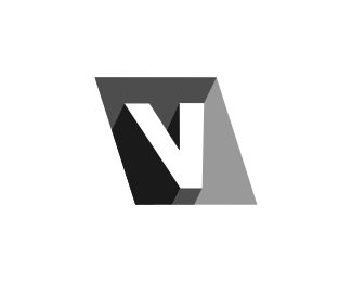 3D V Isometric Logo