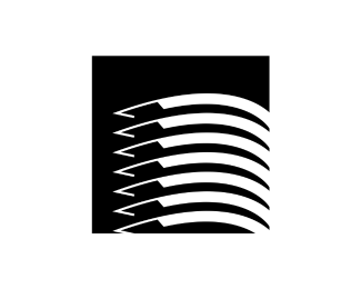 Architectural Tower Lines Logo for Real Estate Dev