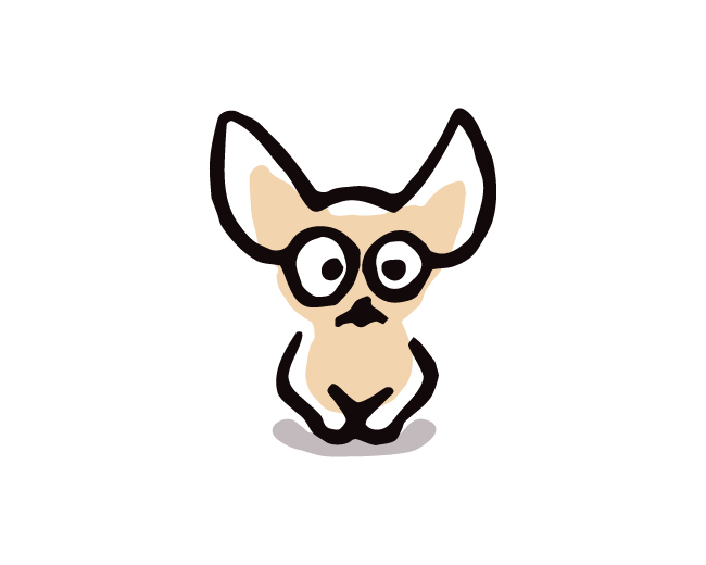 Funny Chihuahua Dog Logo