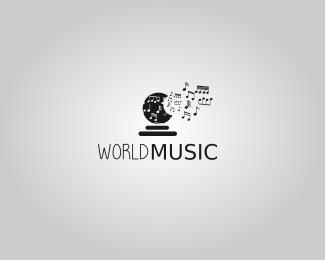 Music logo world instrument