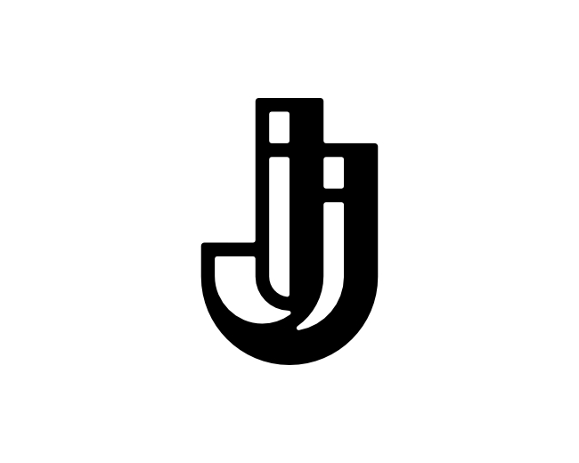 Letter IJ JI Logo