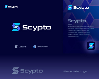 Letter S Blockchain Logo Design