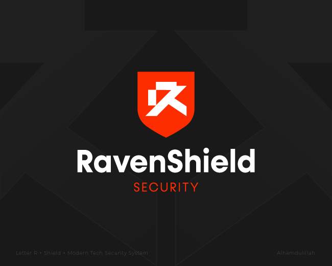 RavenShield Security - Letter R Logo, Security Let