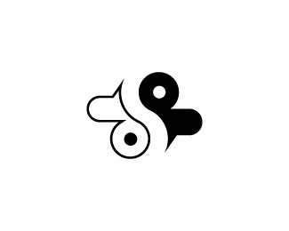 Yin Yang S Letter Logo