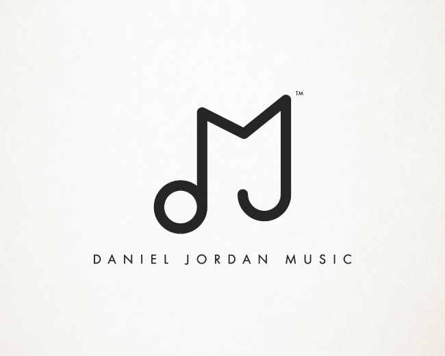 Logopond - Logo, & Identity Inspiration (Daniel Jordan Music)