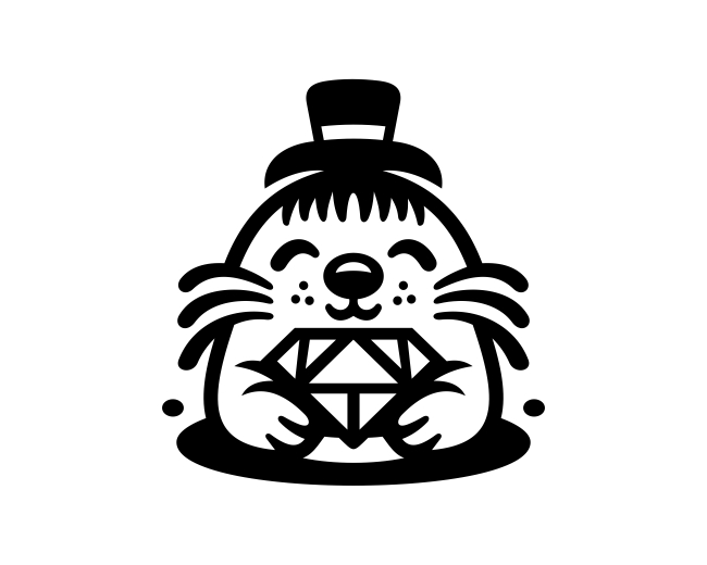 Cute Mole Diamond Classic Logo