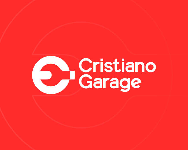 Cristiano Garage - Negative Space Logo
