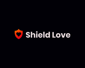 Shield Love Logo - Shield Logo - Love Logo