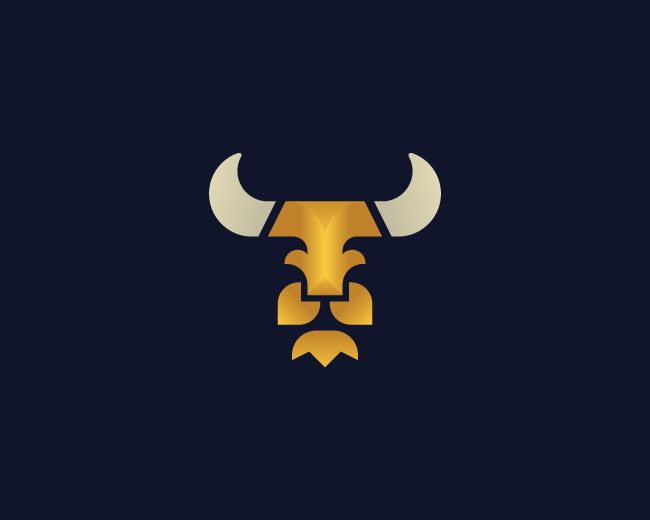 Golden Lion Bull Logo