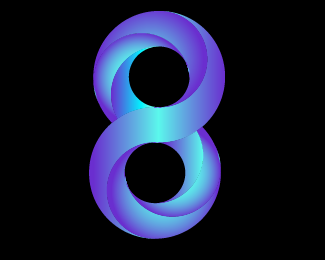 Swirling Infinite Logo Design 8 No